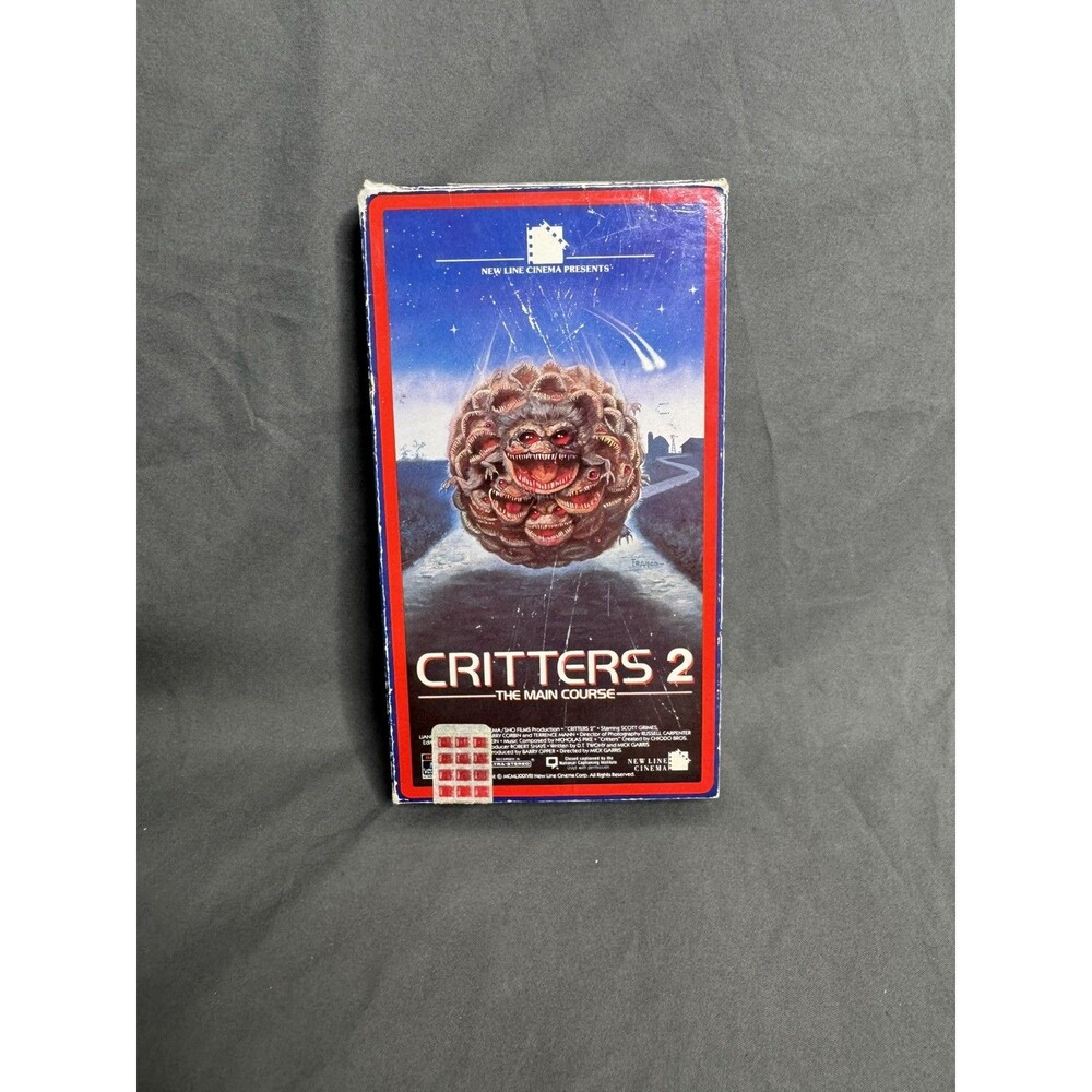 Critters 2: The Main Course VHS 1988 Horror Scary New Line Cinema Sci-Fi RARE